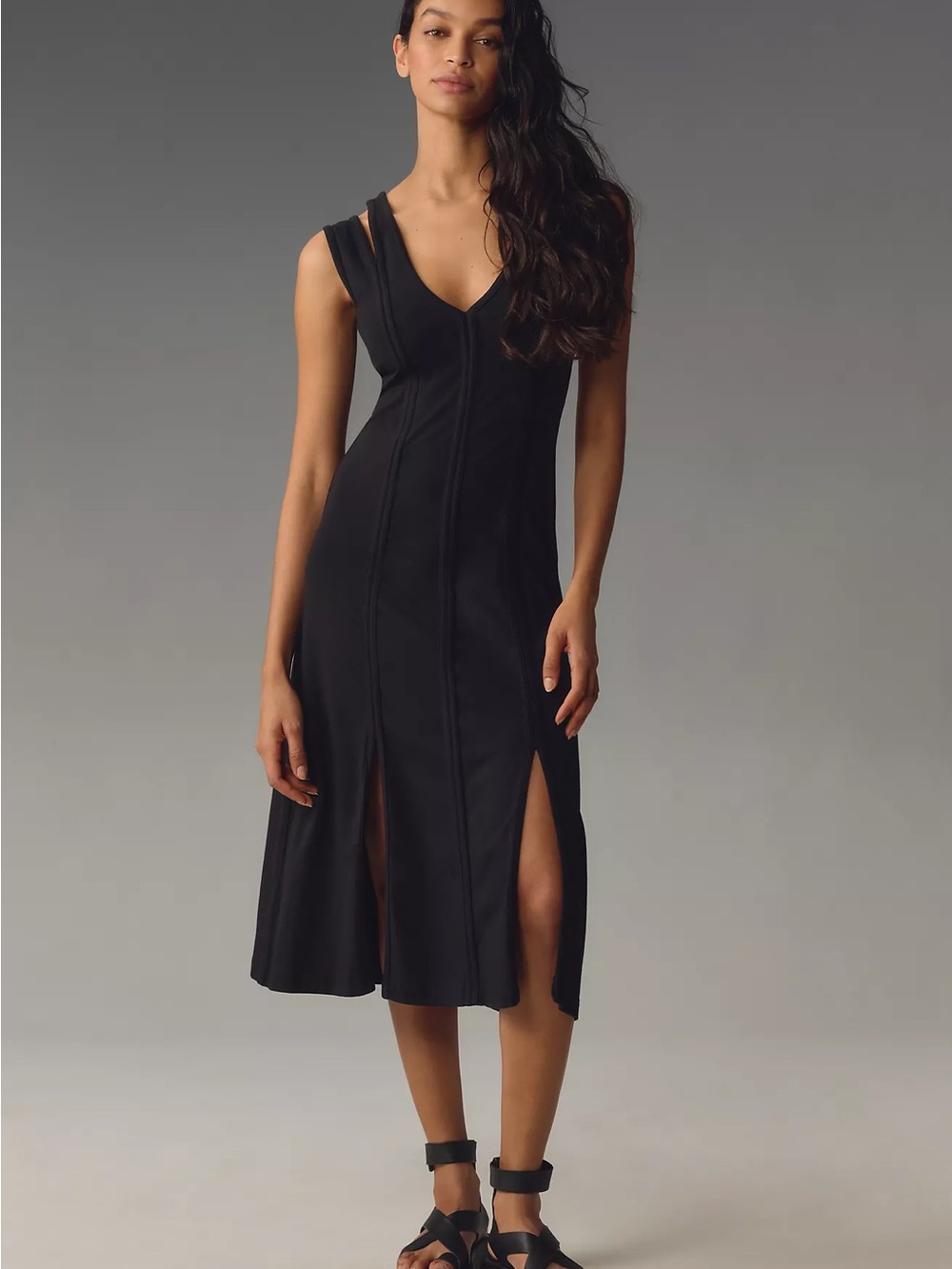 Grey State Evelyn Sleeveless Midi Dress